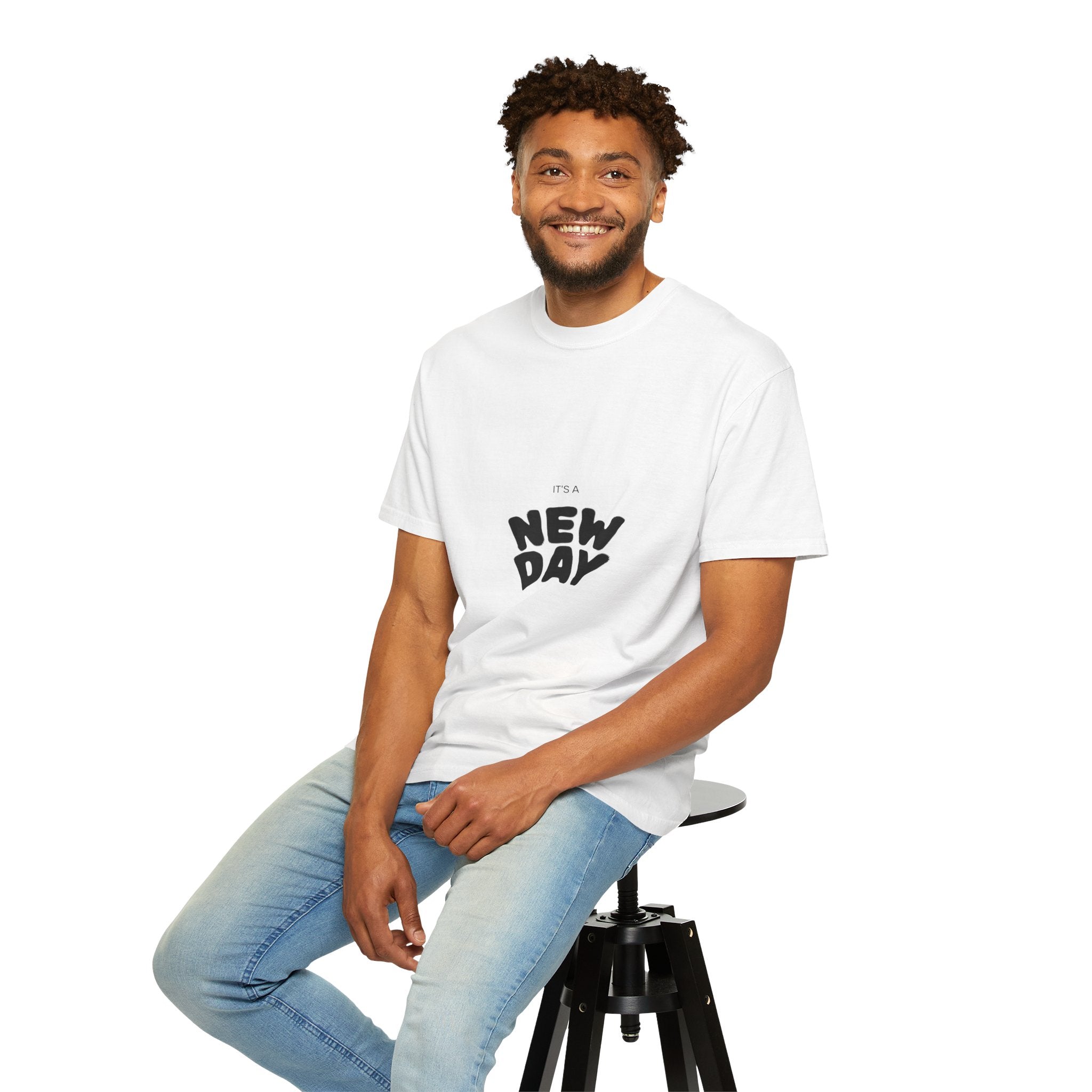 New Day Graphic T-Shirt — "It's a New Day" Positive Message Tee