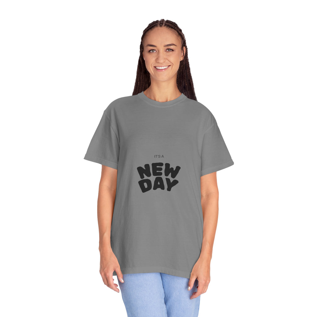 New Day Graphic T-Shirt — "It's a New Day" Positive Message Tee