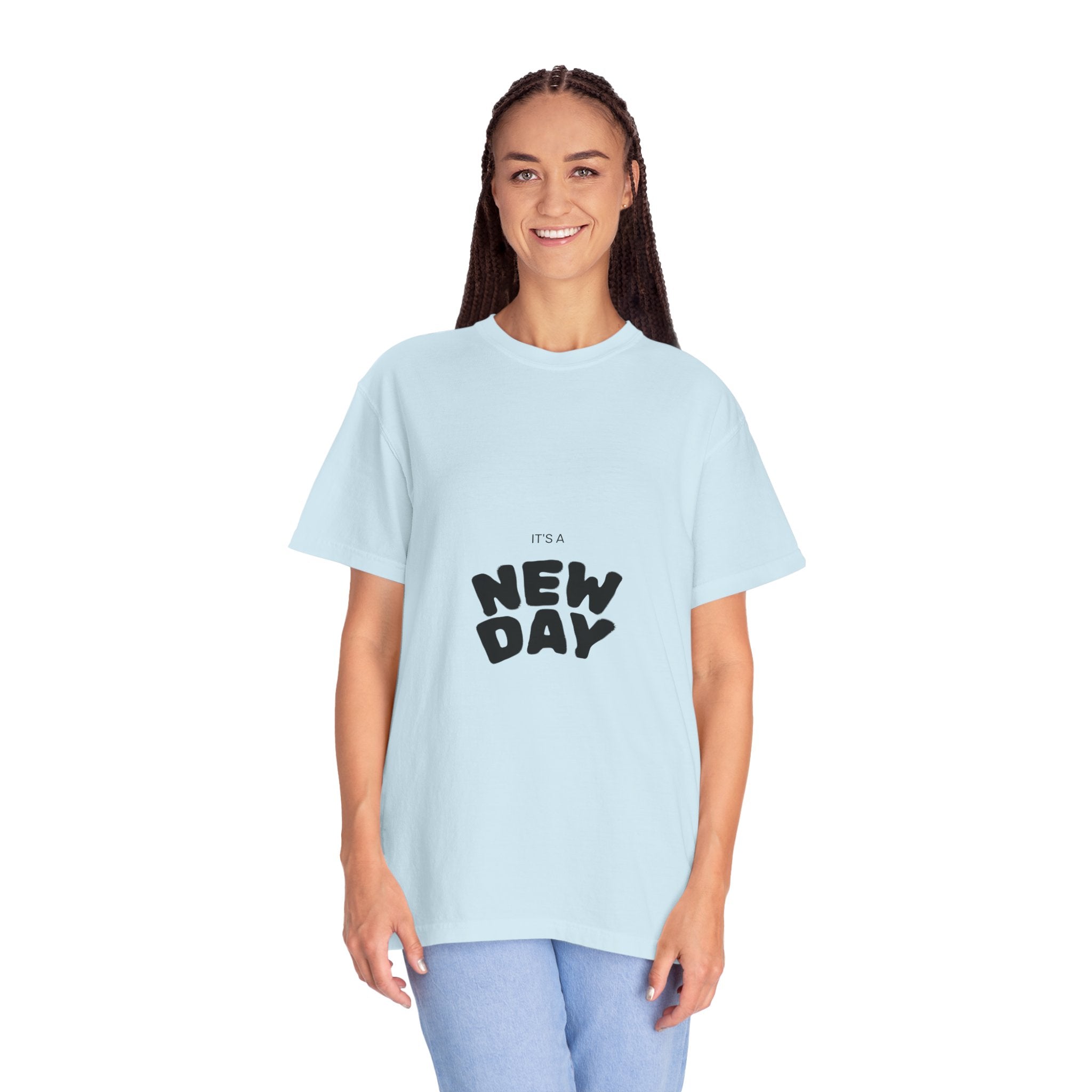 New Day Graphic T-Shirt — "It's a New Day" Positive Message Tee
