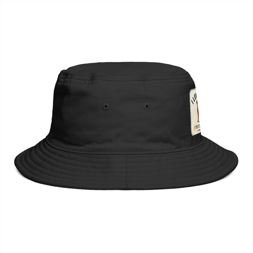 I Love My Dog Bucket Hat — Vintage Dog Patch Summer Pet Lover Hat