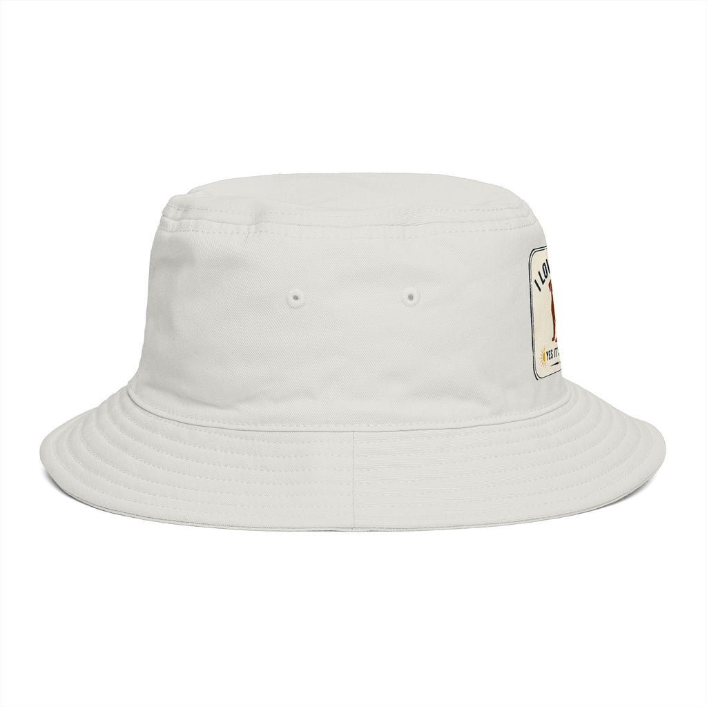 I Love My Dog Bucket Hat — Vintage Dog Patch Summer Pet Lover Hat