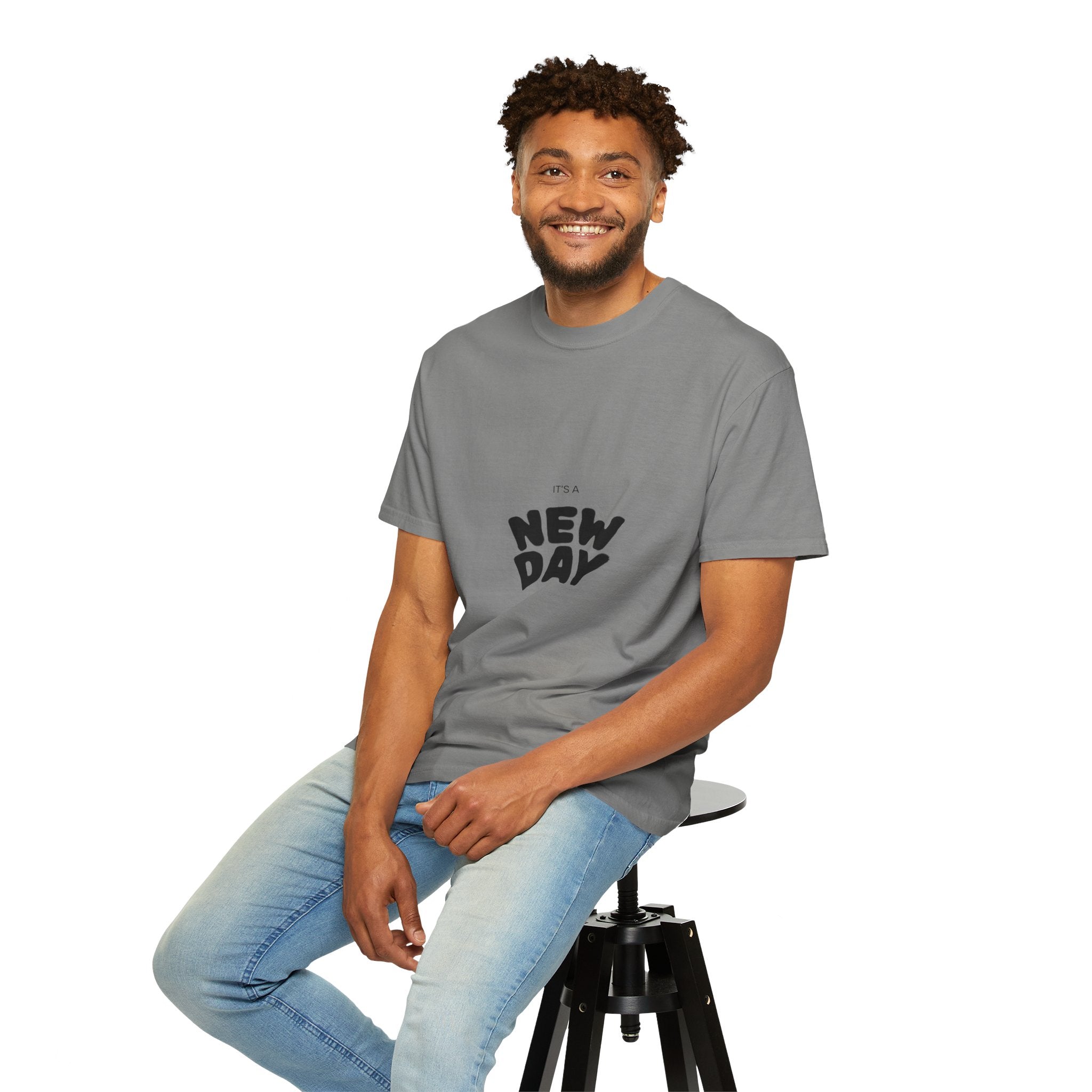 New Day Graphic T-Shirt — "It's a New Day" Positive Message Tee
