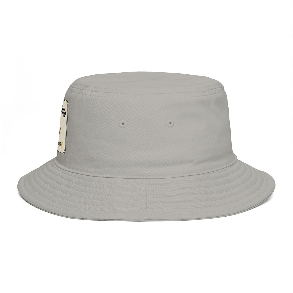 I Love My Dog Bucket Hat — Vintage Dog Patch Summer Pet Lover Hat