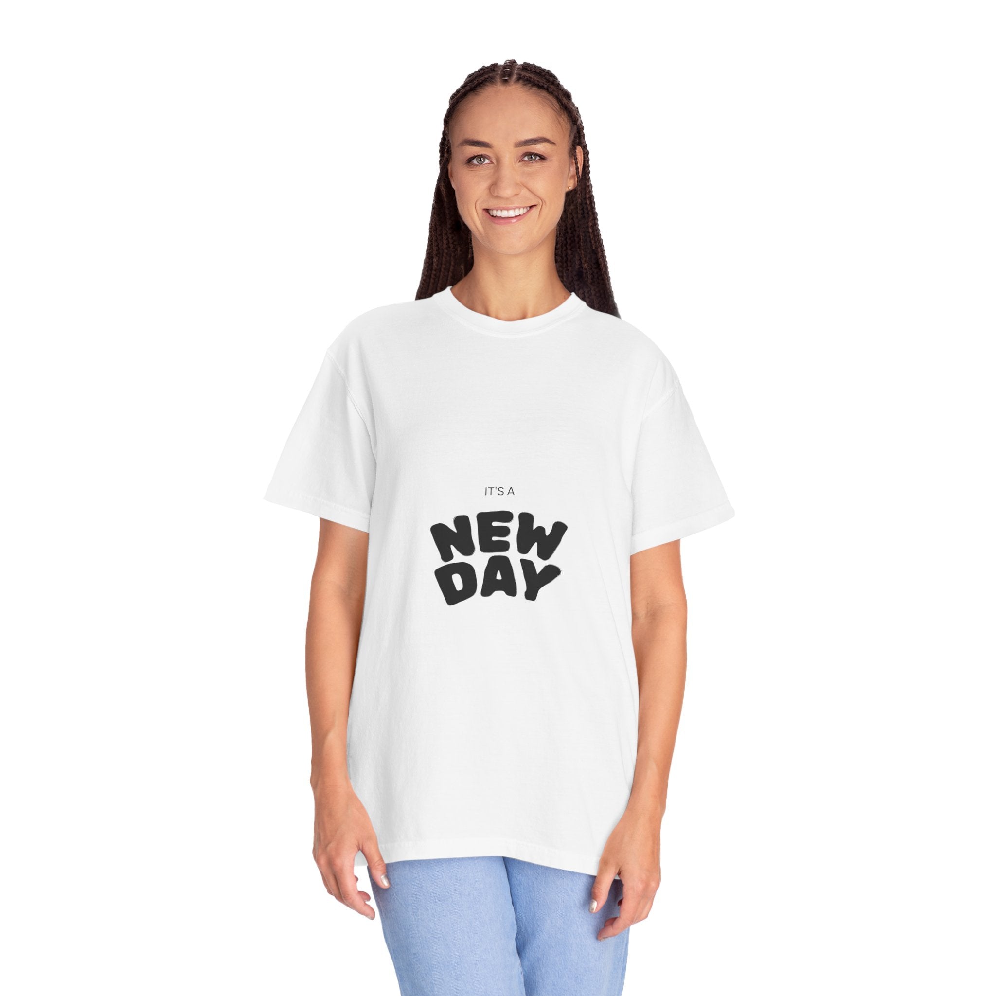 New Day Graphic T-Shirt — "It's a New Day" Positive Message Tee