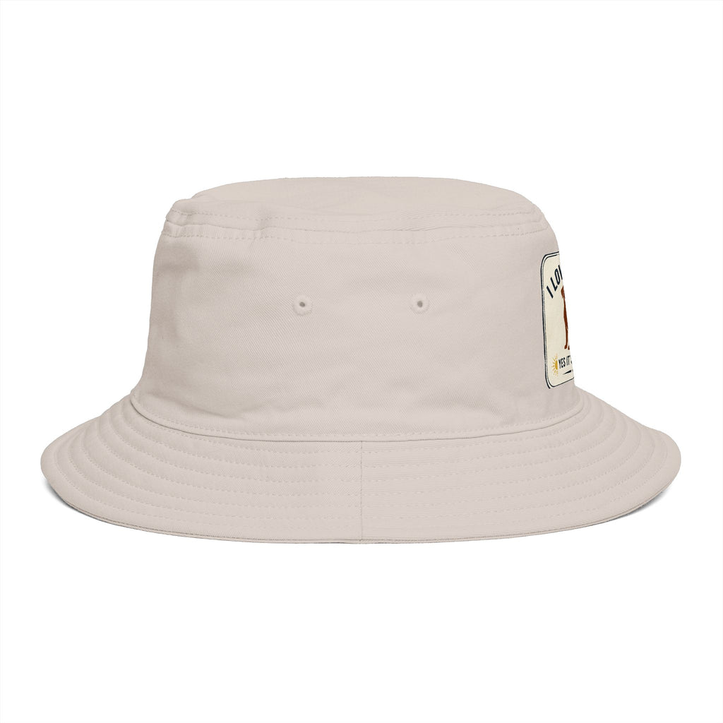 I Love My Dog Bucket Hat — Vintage Dog Patch Summer Pet Lover Hat