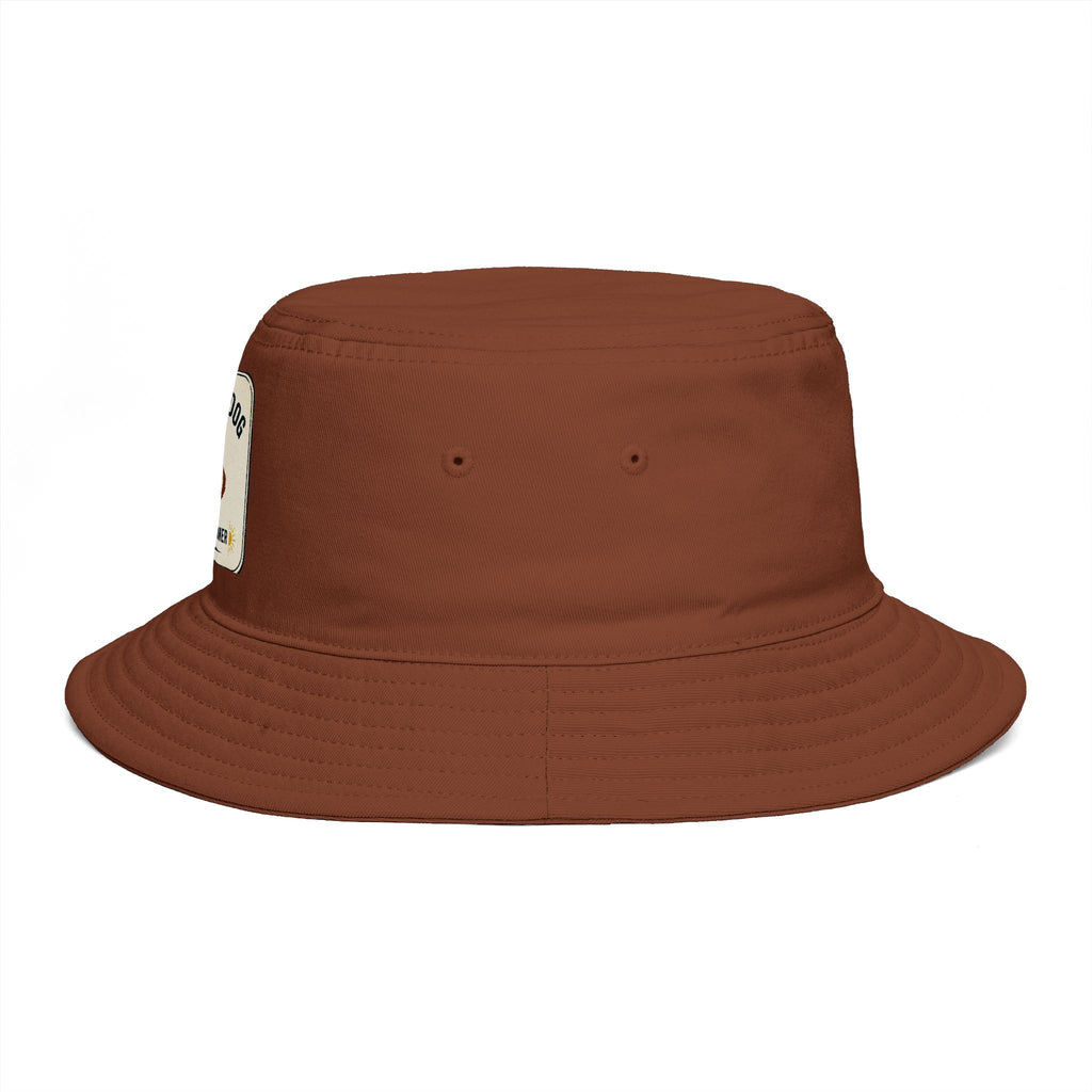 I Love My Dog Bucket Hat — Vintage Dog Patch Summer Pet Lover Hat