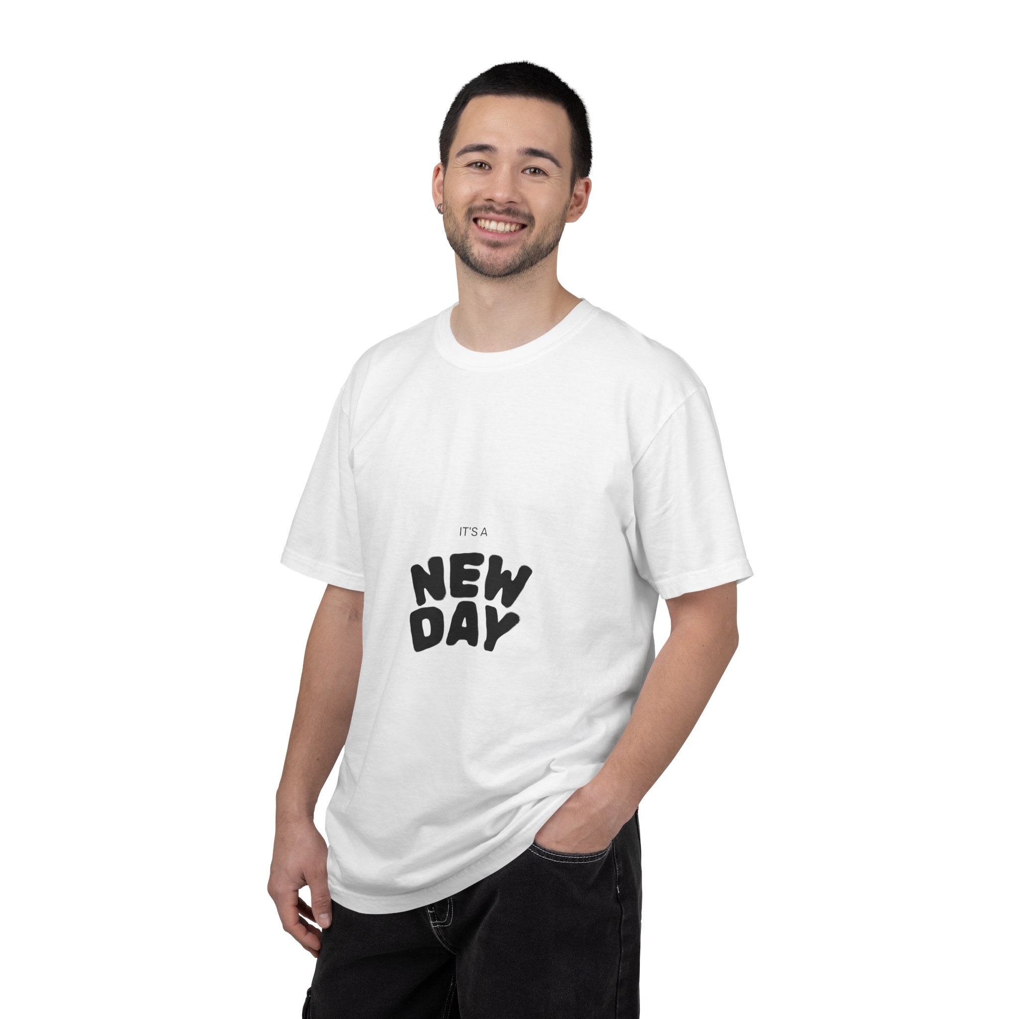 New Day Graphic T-Shirt — "It's a New Day" Positive Message Tee