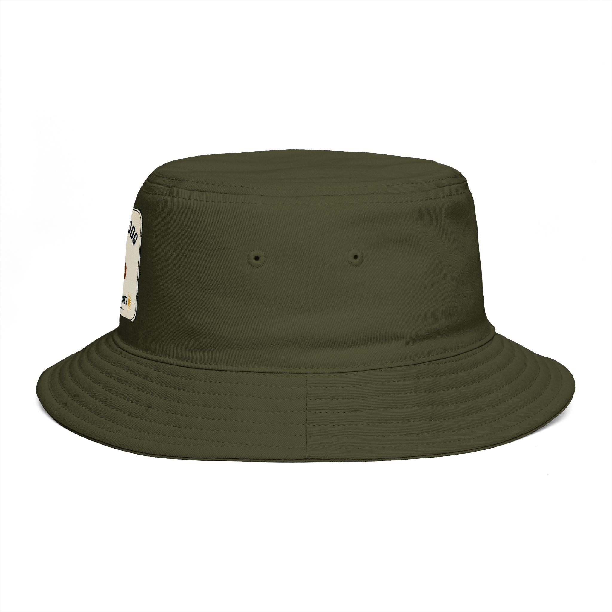 I Love My Dog Bucket Hat — Vintage Dog Patch Summer Pet Lover Hat