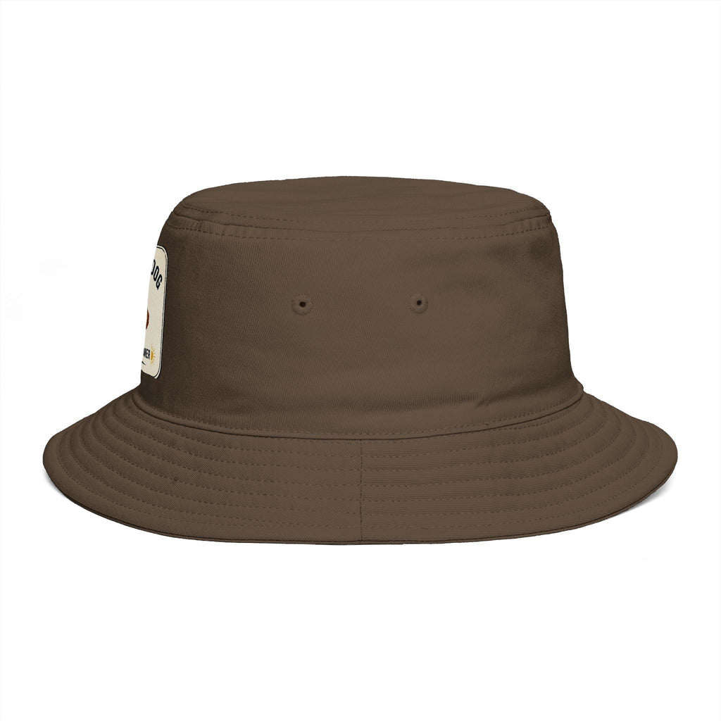 I Love My Dog Bucket Hat — Vintage Dog Patch Summer Pet Lover Hat