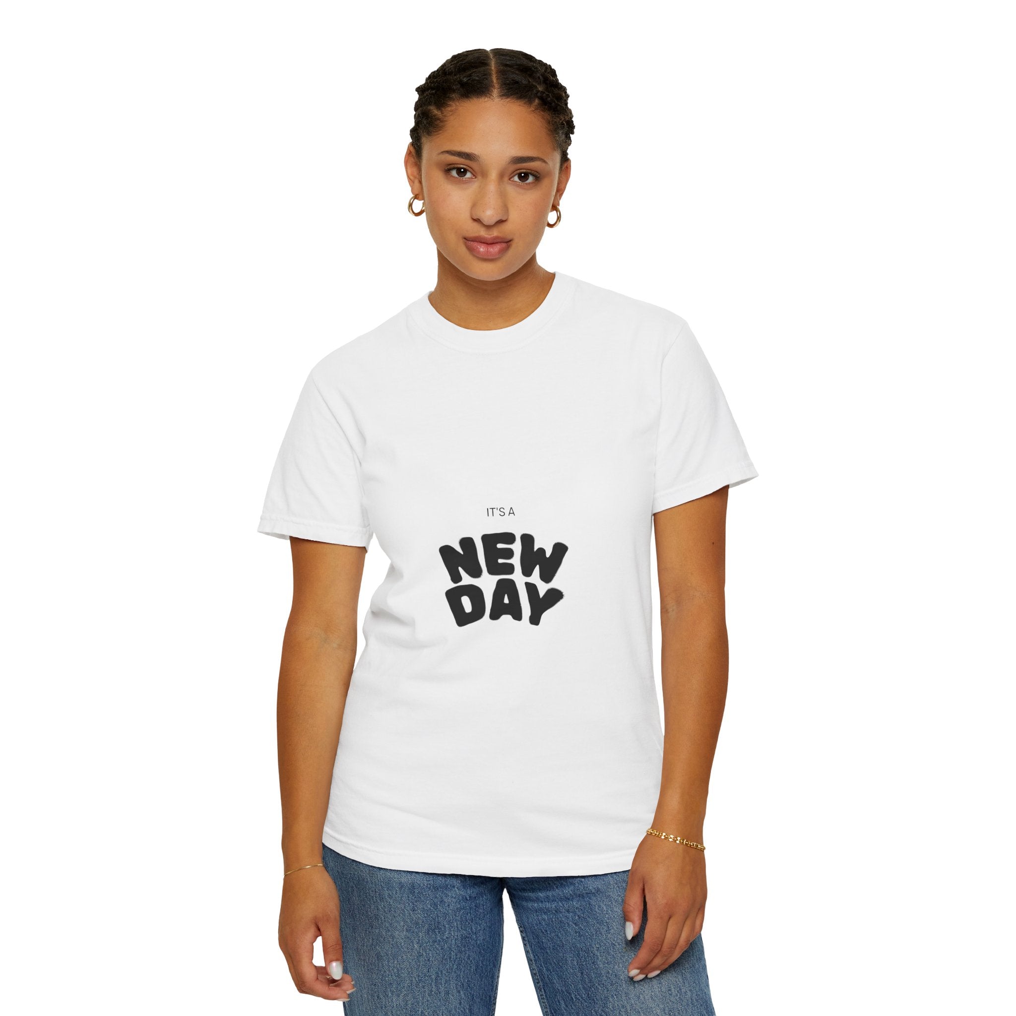 New Day Graphic T-Shirt — "It's a New Day" Positive Message Tee